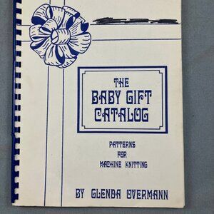 Machine Knitting Pattern Book Baby Gift Catalog Christening Personalized Cap Etc